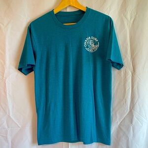 Ohana‎ Surf Shop | Men’s M Blue T-Shirt, wave design